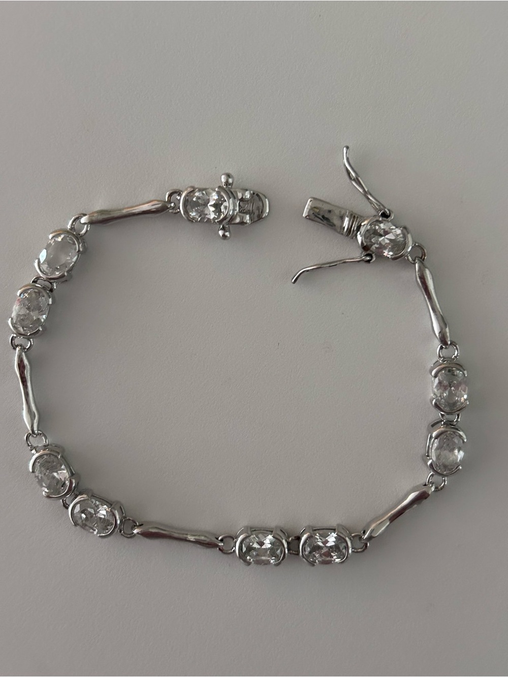 Lia Sophia Silver Tone Cubic Zirconia Bracelet